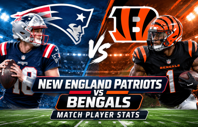New England Patriots vs Bengals Match Player Stats